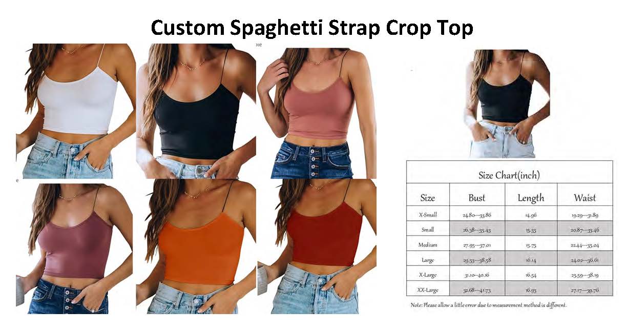 Custom Spaghetti Strap Crop