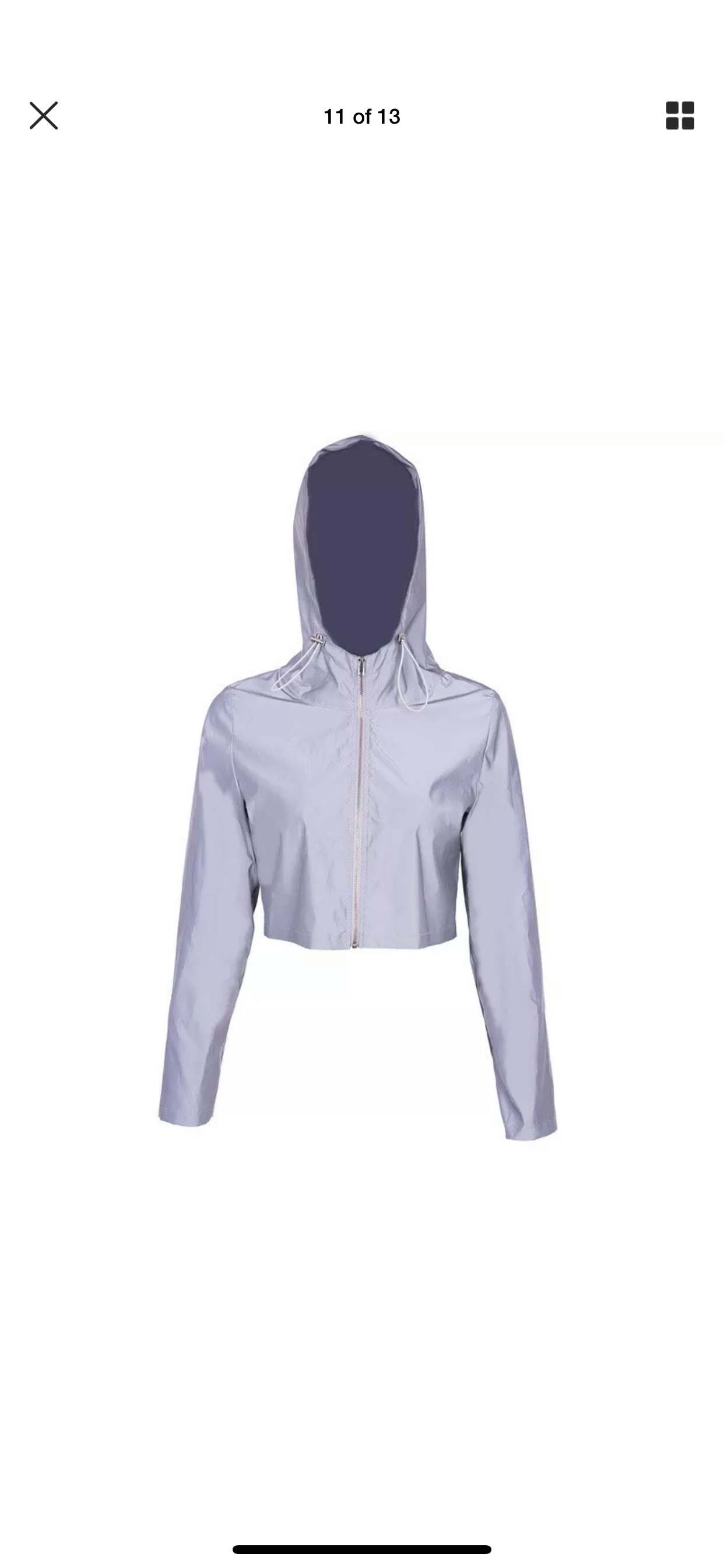 Custom Cropped Reflective Jacket