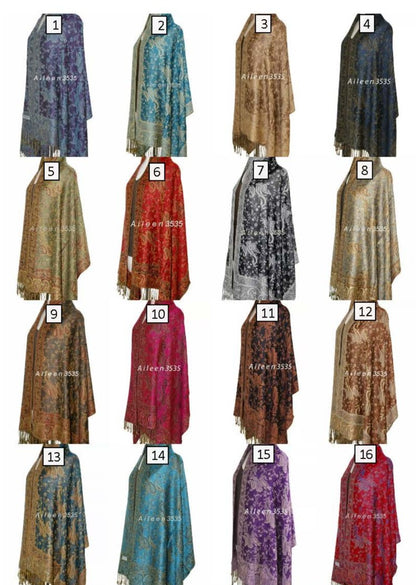 *NEW* Custom Paisley Floral Patterned Pashmina