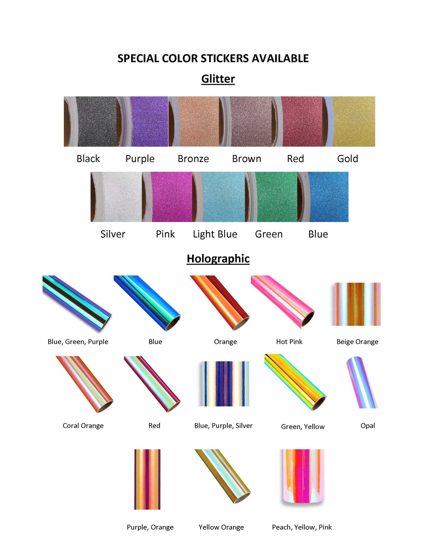 Custom Sticker / Decal - SPECIAL COLOR