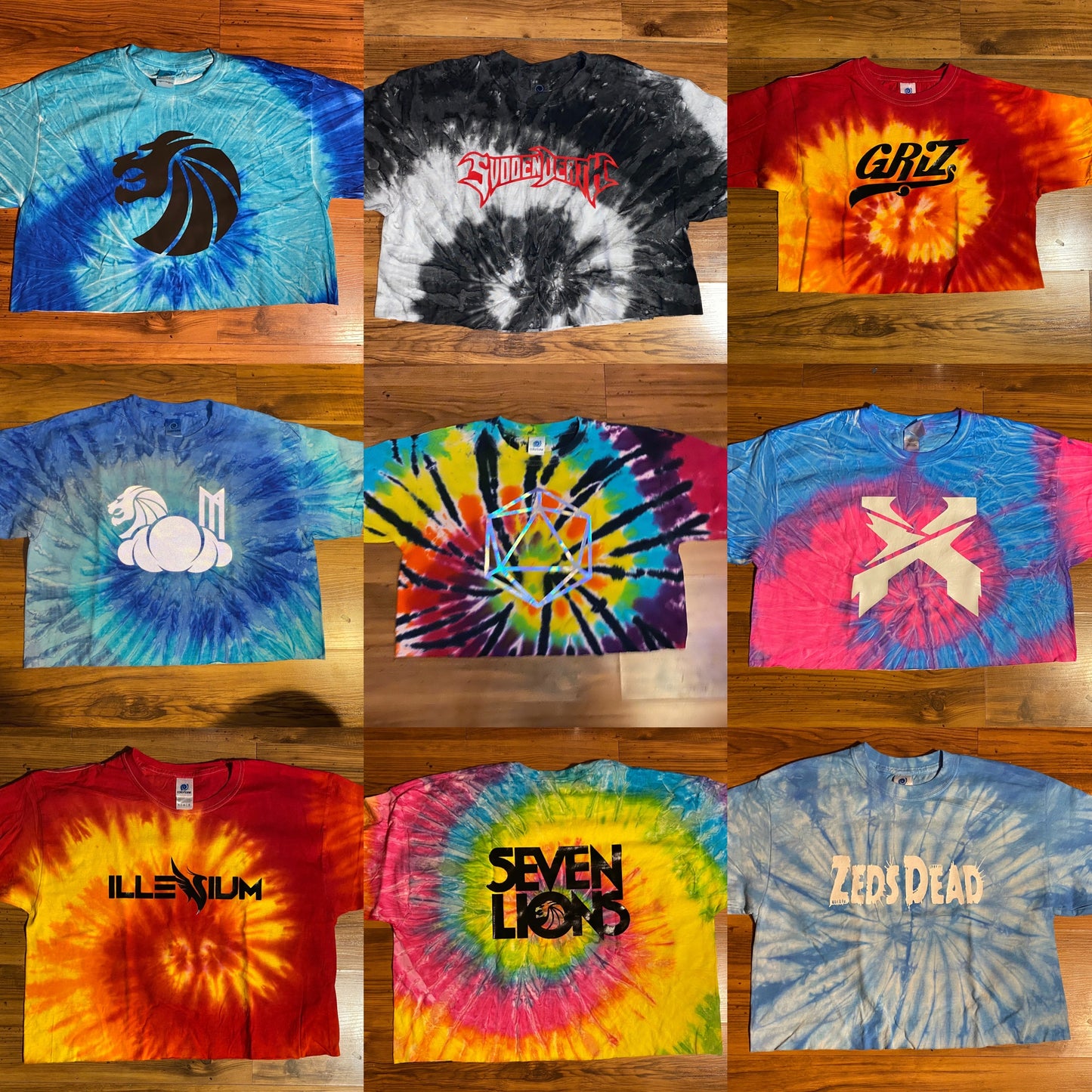 Custom Tie Dye Crop T-shirt